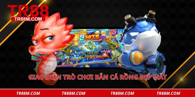 Giao diện trò chơi bắn cá rồng đẹp mắt