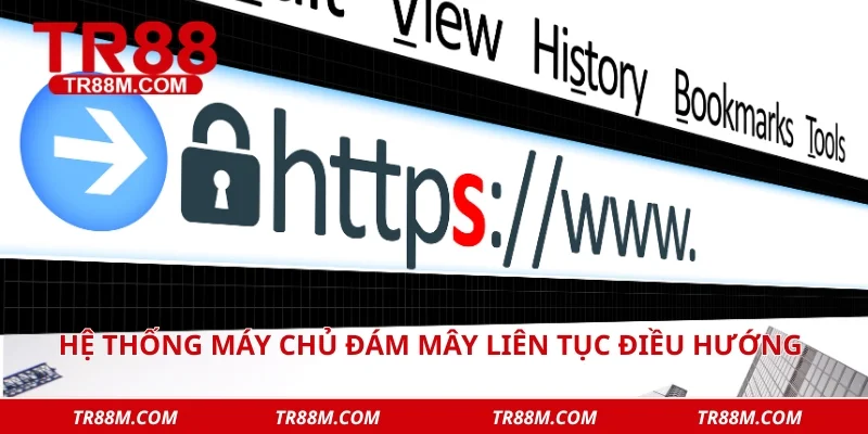 Hệ thống máy chủ đám mây liên tục điều hướng băng thông 